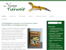 Tablet Screenshot of nannys-tierwelt.de